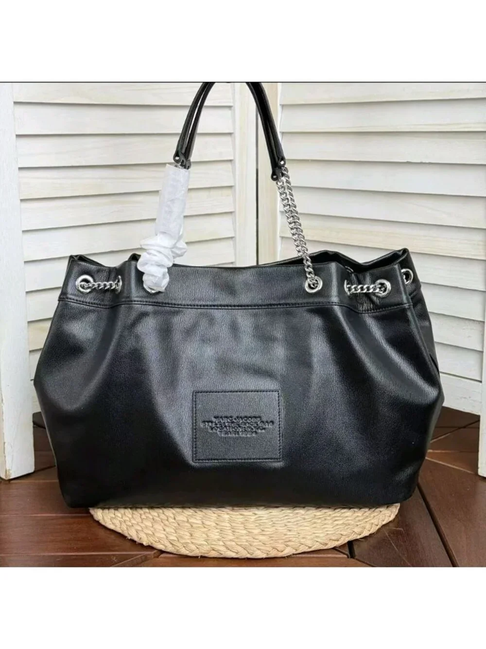 Marc Jacobs The Large Chain Sack Bag Black OS